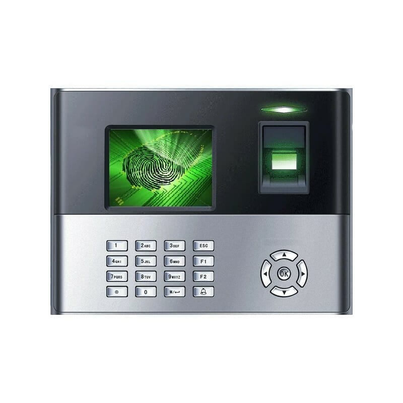ZKTeco iClock990 Fingerprint Time Attendance & Access Control Terminal; Intuitive and stunning UI designed with the most popular and internationalized factor. Interface operation adopts modularized hierarchical design. Simpler, better and more logical. Faster matching speed: less than 0.5 second. Easy to extend functions and customize customer’s demand. Support user validity settings. Support data backup and retrieve Support advanced Workcode consisted of letters and numbers. Support chip encryption for firmware protection. Support more flexible menu configuration: double line text display. Support external printer for attendance records output (Optional) ZKTeco iClock990 Bangladesh