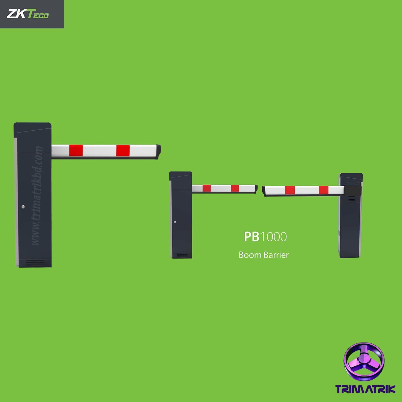 ZKTeco PB1060 Professional 6M Parking Barrier; Compact design, convenient for packing and lowering delivery cost ZK designed rolling pressure spring technology, extending product life Boom can be raised and lowered smoothly and steadily Outer case and interior can be flexibly separated, convenient for maintenance and customization Simple installation – just fix the barrier gate on floor and connect it to electricity. ZKTeco PB1060 Bangladesh, Barrier Gate Bangladesh,Trimatrik