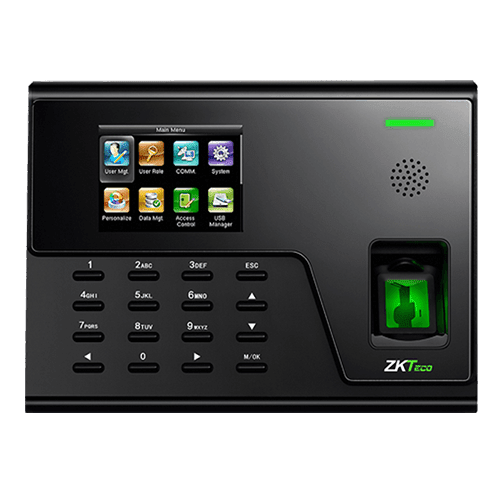ZKTeco UA760 Biometric Time & Attendance Terminal; UA760 is a 2.8 inches color screen biometric terminal for Time & Attendance, and Access Control (primary) applications. It adopts BioID fingerprint collector for excellent recognition and internal WiFi for convenient communication. Users can manage data via TCP/IP, WiFi, and USB host port for data up/download to avoid the risk of accidental deletion. Besides, optional WDMS can achieve remote data management with our ZKTime.Net 3.0. ZKTeco UA760 Biometric Time & Attendance Terminal