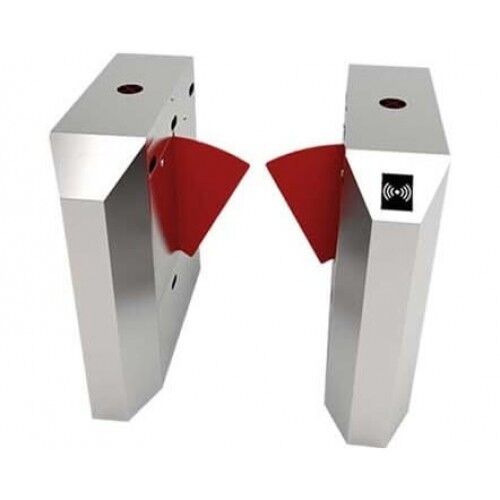 ZKTeco FBL2022 Single Lane Flap Barrier Turnstile (with controller, fingerprint & RFID reader); Lane widht : 600mm ■ Throughput : RFID 42/per Min; Finger 35/per Min ■ LED Indicator ZKTeco FBL2022 Single Lane Flap Barrier Turnstile (with controller, fingerprint & RFID reader)