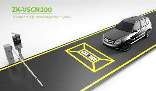 ZKTeco ZK-VSCN200 Permanent Under Vehicle Inspection System; ZK-VSCN200 is a permanent under vehicle inspection system, is used to detect vehicle undercarriage. When the vehicle passes, system can quickly recognize the vehicle license plate and generate a high definition image of vehicle undercarriage, which will be recorded in the computer. With foreign object detection function, system can quickly and accurately identify suspect objects attached to the underside of vehicles. ZK-VSCN200 is a powerful tool to provide profession inspection in incoming and outgoing traffic with a few seconds. Controls are thoroughly carried out and information of the inspection is stored in a structured database. This data is searchable according to time or license plate number. This under vehicle inspection system greatly improves the efficiency and accuracy of security check in order to achieve a higher level of safety. ZKTeco ZK-VSCN200 Permanent Under Vehicle Inspection System