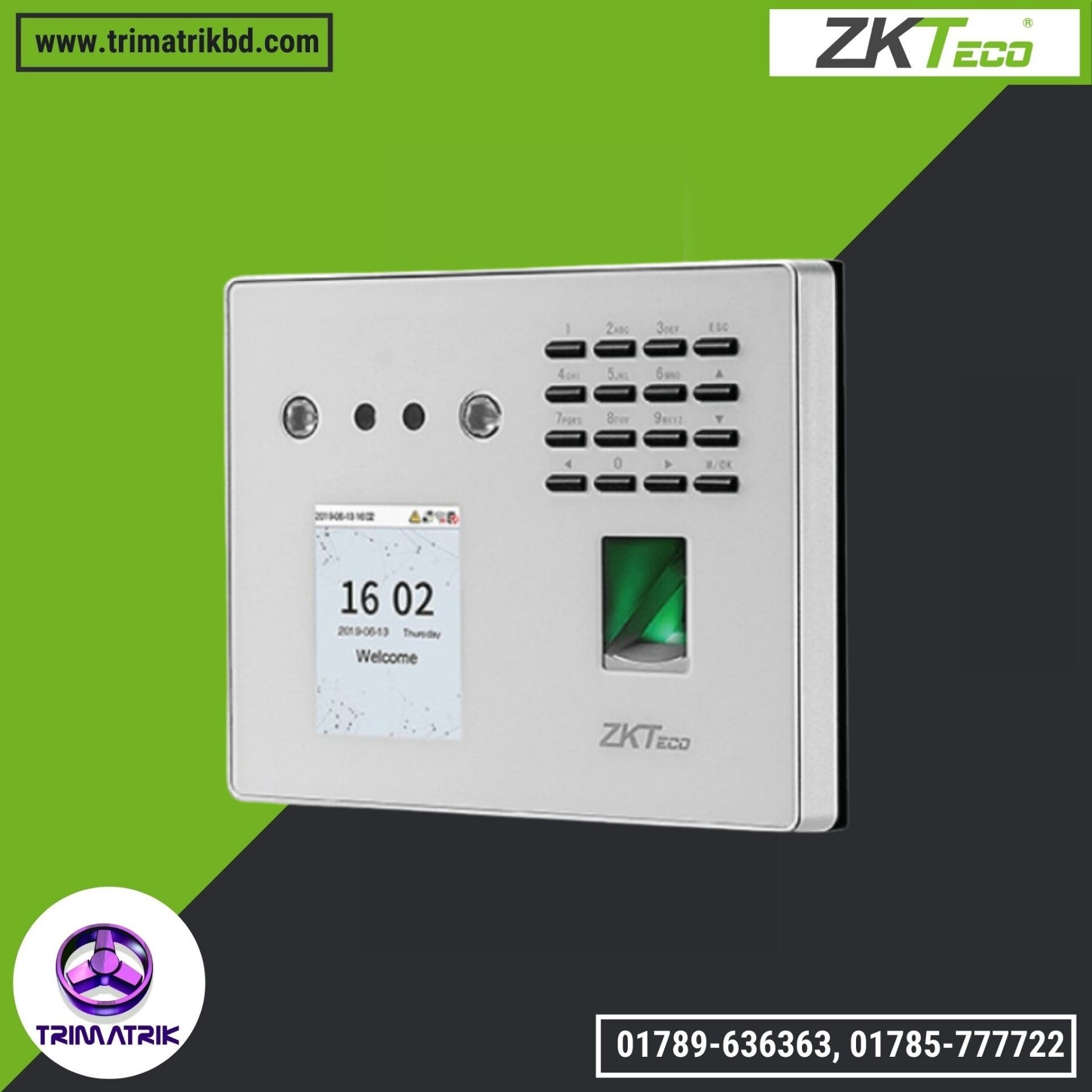 ZKTECO MB560-VL Price in Bangladesh, TRIMATRIK ZKTECO MB560-VL Bangladesh